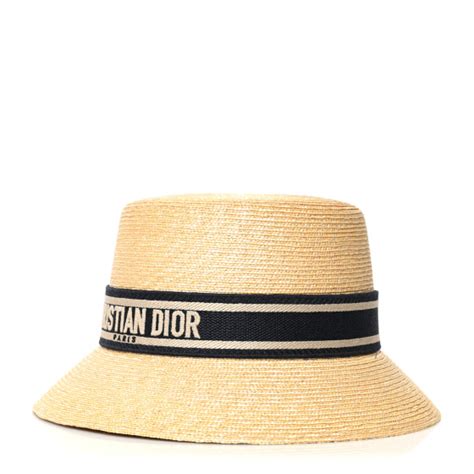 christian dior straw bucket hat|Dior designer hats for women.